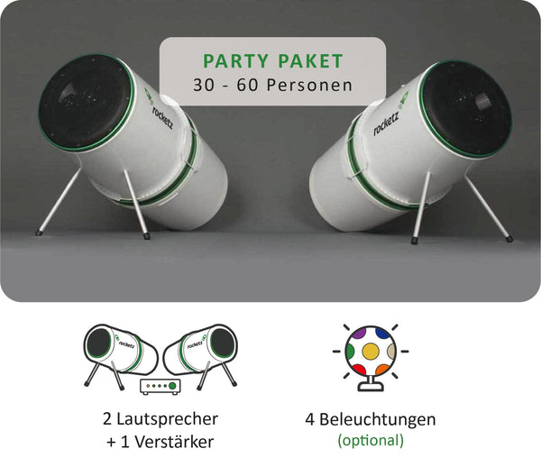 PARTY PAKET - 30 bis 60 Personen - SONDERBUCHUNG