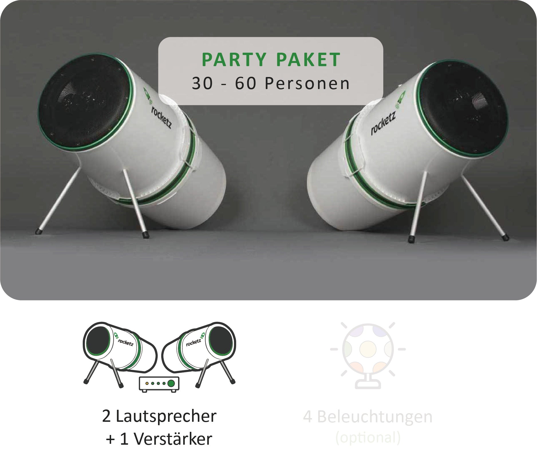 PARTY PAKET - 30 bis 60 Personen - SONDERBUCHUNG
